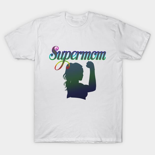 Supermom Rainbow T-Shirt by Bereth